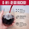 Ohio State Buckeyes Etched Satin Frost Logo Wine or Beverage