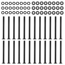 1/2 x 6 Inch Carriage Bolt Kit, Rust Resistance Bolts Includes 24 Bolts, 24 Washers, and 24 Nuts