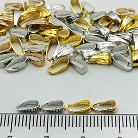 BEAUTY PLAYER Accessory Parts Vatican 100 Piece Set Gold/Silver/KC Gold/White K 25 Pieces 7.7mm Metal Plated Necklace Vatican Pendant Jewelry Parts