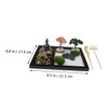 Generic 1set Zen Garden Decoration Kit Miniature Chinese Zen Tray