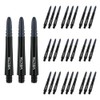 WINMAU Vecta Black Intermediate Polycarbonate Dart Stems (Shafts) - 10