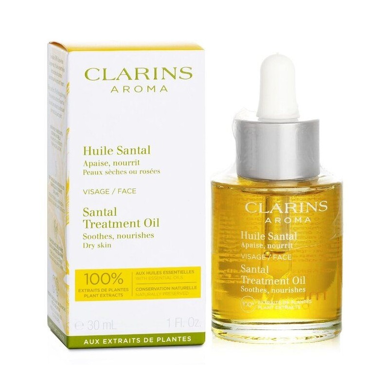 클라랑스 페이스 트리트먼트 오일 - 산탈 (건성 피부용) 30ml/1oz Face