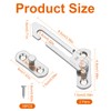 4 Pairs UPVC Window Restrictor Hook, Window Security Lock Stainless