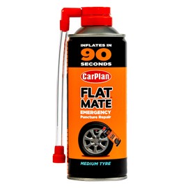 CarPlan Flat Mate Emergency Puncture Repair, Tyre Inflator, Medium Tyre 400 ml