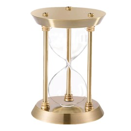 Empty Hourglass Fillable, Large Antique DIY Sand Timer Set With Brass Frame, Unity Sand Ceremony Kit for Wedding, Home, Desk, Office Decorative