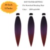 Pre Stretched Braiding Hair Extensions 3 Packs 30 Inch Black