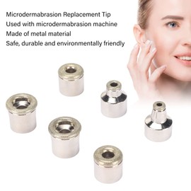 Dermabrasion Diamond Tips, 6 Pieces, Microdermabrasion Replacement Tip, Universal Skin Care, Exfoliation, Face, Microdermabrasion Tip for Hand and Foot