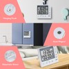 Jayron KT002A 2-Channel Kitchen Timer Magnetic Countdown Timer Clock Temperature