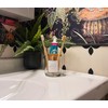 Onsogi Glass Toothbrush and Toothpaste Holder with Bamboo Divider for