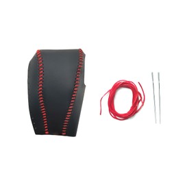 SUNBREATH Shift Knob Cover Compatible with CRV 2023-2026 Red Stitches