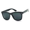 ShadyVEU Super Dark Lens Round Sunglasses Retro Thick Border Frame