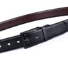 beltox fine Men's Dress Belt Leather Reversible 1.25" Wide Rotated