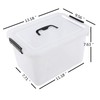Tstorage 12 Quart Plastic Storage Bin with Lid, Clear Latch