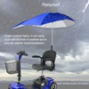 Sun Shade Canopy for Mobility Scooters， Rain Convertible Top Accessory