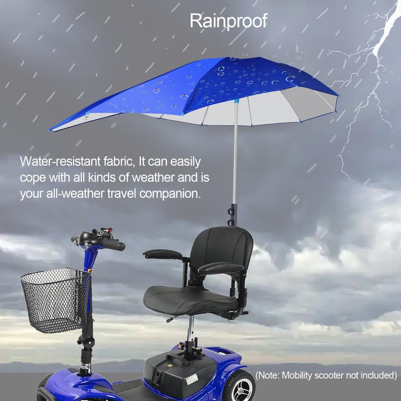 Sun Shade Canopy for Mobility Scooters， Rain Convertible Top Accessory