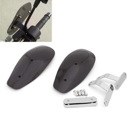 Areyourshop Motorcycle Hand Guard Cold Wind Deflector Shield For Softail Touring Honda Smoke
