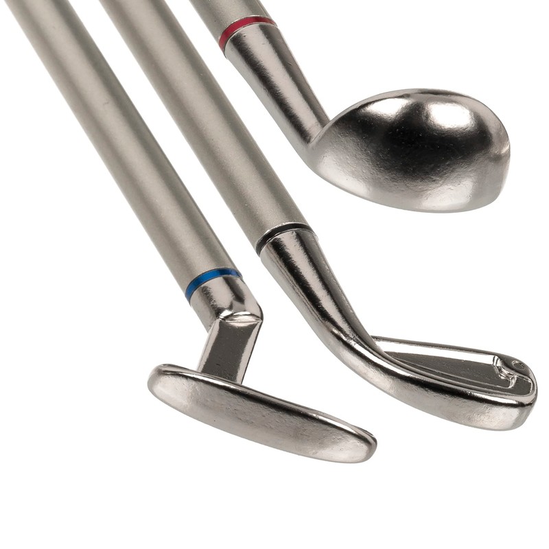 MIJOMA Set of 3 Ballpoint Pens Golf Clubs Golf Pens