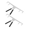 BIUDECO Professional Eyebrow Mapping Tool Set 2pcs Stainless Steel Ruler
