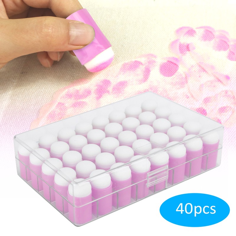 40pcs Finger Sponge Daubers Art Ink Stamping Card Craft Drawing