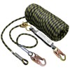 Vertical Lifeline Assembly 50FT, Polyester Rope Harness Safety with Two