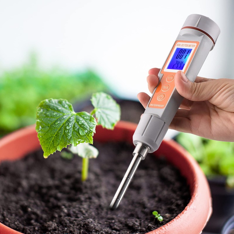 Soil Tester 3 in 1 Multifunction EC/TDS/Temperature Digital Soil Test