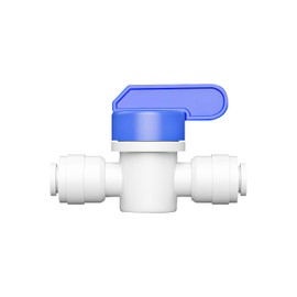 Ctyjia 1 Piece Valves Taps, Inline 1/4 Inch Ball Valve, Shut-off Valve, 1/4 Inch Inline Tap, for Fridge Hose, Ice Machines