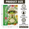 Dyrenson Meditation Yoga Frog Welcome Decorative Garden Flag