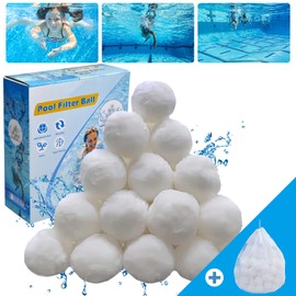 SXEIAV 4.6 lbs Pool Filter Ball for Sand Filter Pump for Above Ground Pool, Pool Filter Media Balls Instead of Sand, Reusable Eco-Friendly Fiber Filter Media Ball (Equals 150 lbs Pool Filter Sand)