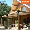 ITeVe.GD Pergola DIY Kit,2 Pcs 3-Way T-Angle Corner Brackets Elevated