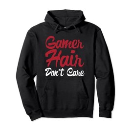 Gamer Hoodie Gamer Haar ist egal Lustiges Spielen Pullover Hoodie