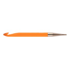 Knit Pro KP51358 Trendz: Crochet Hook: Afghan/Tunisian: Single Ended: 10.00mm, 10mm, Orange
