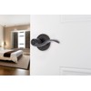 BRINKS – Transitional Privacy Locking Interior Wave Door Lever, Tuscan