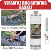 WillBBQ Premium BBQ Rotating Basket – Food-Safe Stainless Steel, Removable