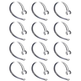 ALXCD Ear Hook, 12 Pcs Clear Replacement Earhook, Fit for M155 M165 M1100 M100 M55 M28 M25 (12 Pcs)[Clear]