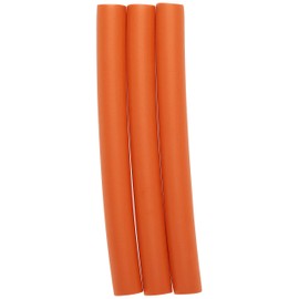 Diane Jumbo Twist-Flex Rod, Orange, 3 count 1 Inch