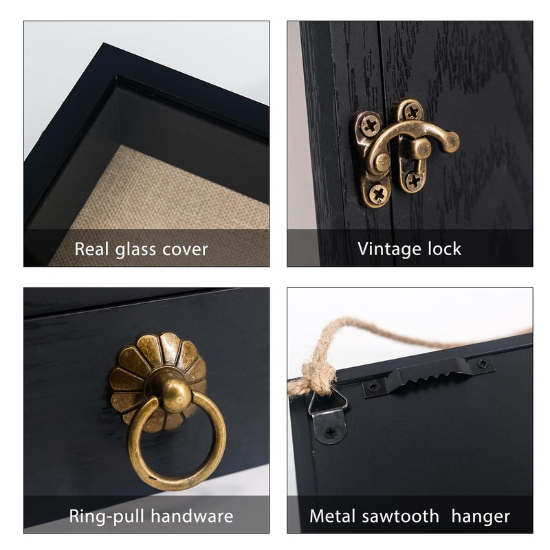 FramePro Deep Shadow Box Frame 11x16 with Drawer and Soft