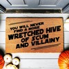 Doormat Wretched Hive of Scum and Villainy Funny Doormat Sci