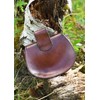Battle-Merchant Belt Bag Leather Bag with Celtic Decorative Fittings, brown