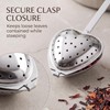 Heart Tea Infuser for Loose Leaf Tea Steeper, Long Grip