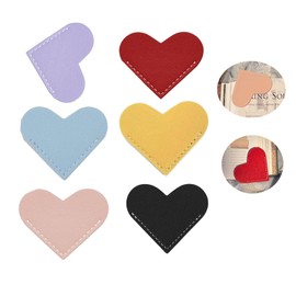 Leather Bookmarks for Women with Heart Shape,6pcs Cute Corner Bookmark for Reading Lovers, Book Markers for Women Girls Kids Christmas Small Gift, Bookmarks for Book Lovers 2025