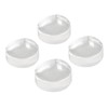 4pcs Transparent Door Stopper Soft Acrylic Door Holder Prevent Impact