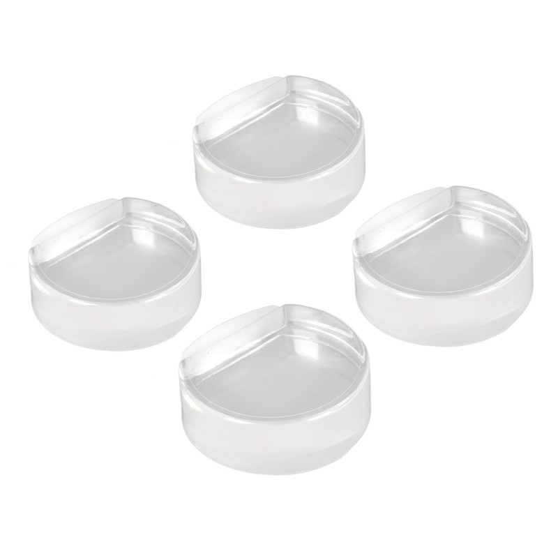 4pcs Transparent Door Stopper Soft Acrylic Door Holder Prevent Impact