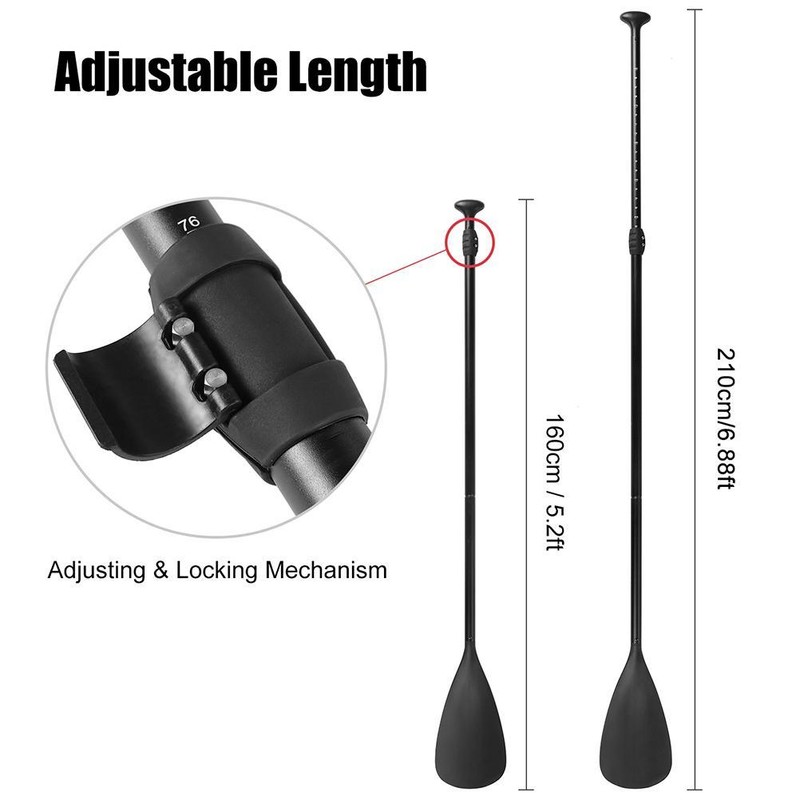 Aluminum Alloy Paddle Detachable Adjustable Kayak Surfboard Paddle Canoe Paddle