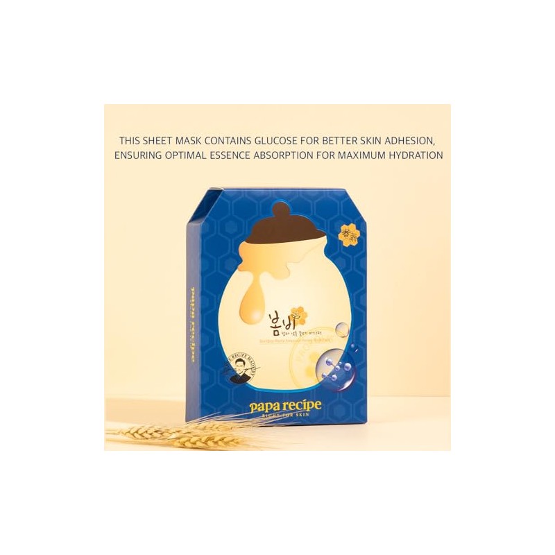 Papa Recipe Bombee Sheet Mask, Korean moisturizing honey mask pack