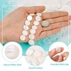 Cheriswelry 25pcs 14mm Flat Round Shell Beads Disc Coin Natural