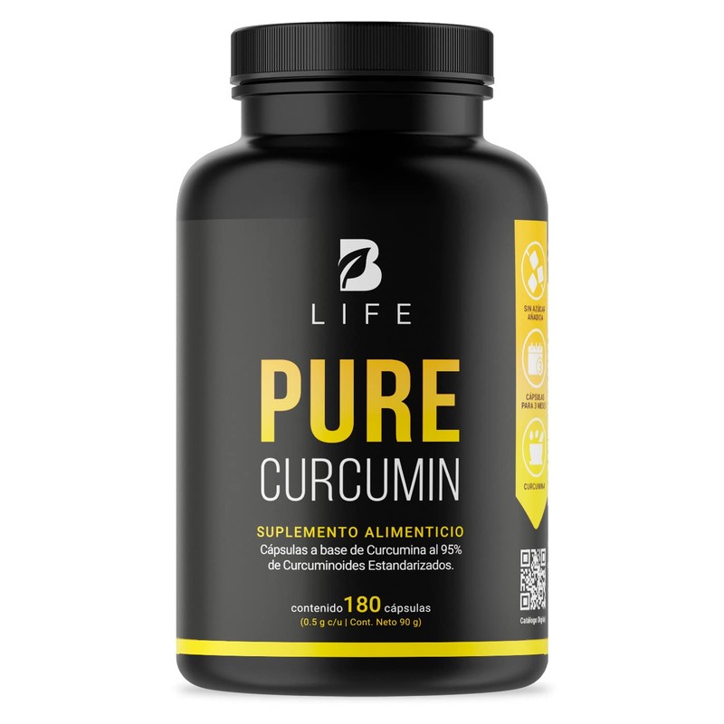 B Life Curcumina Pura de 180 cápsulas