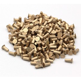 1/8" Aviation Grade, Countersunk Solid Rivets, Hard Aluminum, 100 Deg. Countersink, 1/8 Lb Bags (5/16" Long)