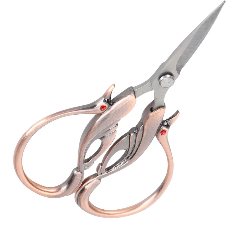 Scissors Retro DIY Swan Shaped Cross Stitch Household Cloth Cutting
