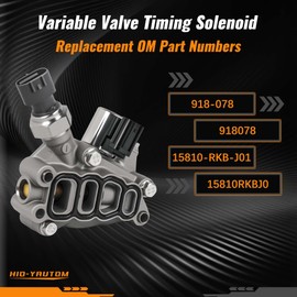 15810-RKB-J01 918-078 VTEC VVT Solenoid Compatible with Honda Accord Hybrid 2005-2007, Odyssey 2005-2007, Pilot 2006-2008 3.0L 3.5L Engine Replacement Part