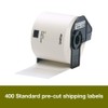 Brother DK-11202 Label Roll, Shipping Labels, Black on White, 300